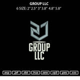 Group Llc Embroidery File 6 sizes