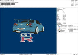 Gtr Car Embroidery File 6 sizes