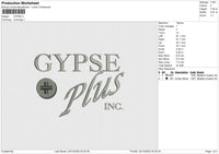 Gypse Embroidery File 6 sizes