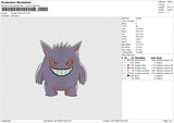 gengar pokemon Embroidery