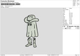 Ghost Cowboy Embroidery File 6 sizes