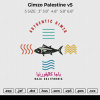 Gimzo Palestine v5 Embroidery