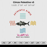 Gimzo Palestine v5 Embroidery