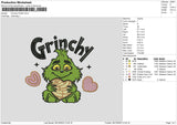 Chibi Grinch Embroidery File 6 sizes