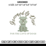 Groomed Embroidery File 6 sizes