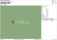 Growth0102 Embroidery File 6 sizes