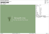 Growth0102 Embroidery File 6 sizes