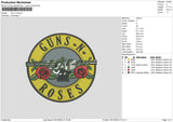 Gunroses Embroidery File 6 sizes