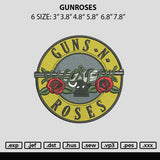 Gunroses Embroidery File 6 sizes