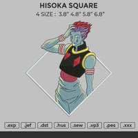 Hisoka Square Embroidery