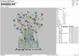 Happiest Embroidery File 6 sizes