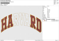 HARVARD Embroidery