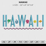 HAWAII Embroidery