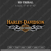 Harley Davidson Tribal Embroidery