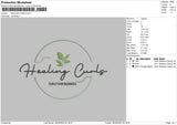 Healing Curls Embroidery File 6 sizes