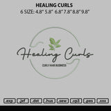 Healing Curls Embroidery File 6 sizes