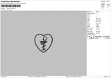 Heart Medic Embroidery File 6 sizes