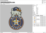 Kitty Astros 002 Embroidery File 6 sizes