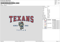 Kittytexas 02 Embroidery File 6 sizes