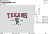 Kittytexas 02 Embroidery File 6 sizes