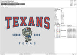 Kittytexas 02 Embroidery File 6 sizes