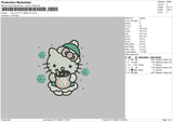 Kitty Xmas V2 Embroider File 6 sizes