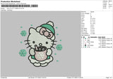 Kitty Xmas V2 Embroider File 6 sizes