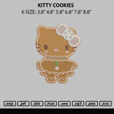 Kitty Cookies Embroidery File 6 sizes