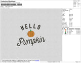 Hello Pumpkin Embroidery