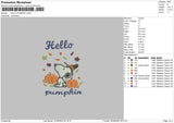 Pumpkin Snoopy 2209 Embroidery File 6 sizes