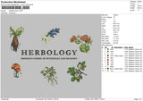 Herbo Embroidery File 6 sizes