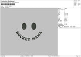 Hockey Mama Embroidery File 6 sizes