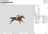 Horse Race V5 Embroidery File 6 sizes