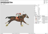 Horse Race V5 Embroidery File 6 sizes