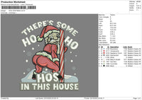 Hoho Xmas Embroidery File 6 sizes