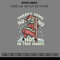 Hoho Xmas Embroidery File 6 sizes