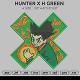 Hunter X H Green Embroidery