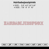 Hairbabejessipinkk Embroidery