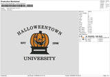 Hallotown V3 Embroidery File 6 sizes