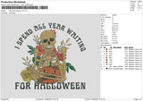 Halloween Season V2 Embroidery File 6 sizes