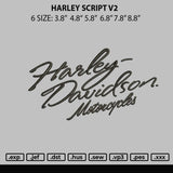 Hd Script V2 Embroidery File 6 sizes