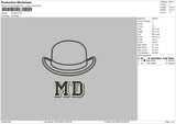 Hat MD Embroidery File 4 size