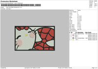 Kittyspider Embroidery File 6 sizes