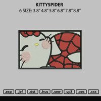 Kittyspider Embroidery File 6 sizes