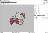 Hk Bow Embroidery File 6 sizes
