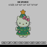 Hk Spurce Embroidery File 6 sizes