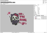 Hk Scream Embroidery File 6 sizes