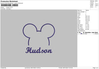 Hudson Embroidery File 6 sizes