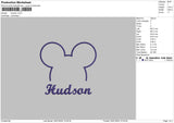 Hudson Embroidery File 6 sizes