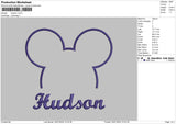 Hudson Embroidery File 6 sizes